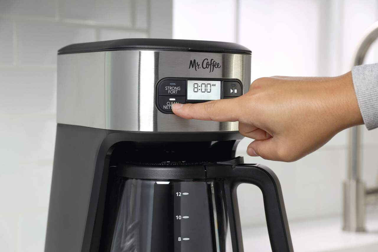 Mr. Coffee - Cafetière Programmable, Capacité de 12 Tasses, Noir