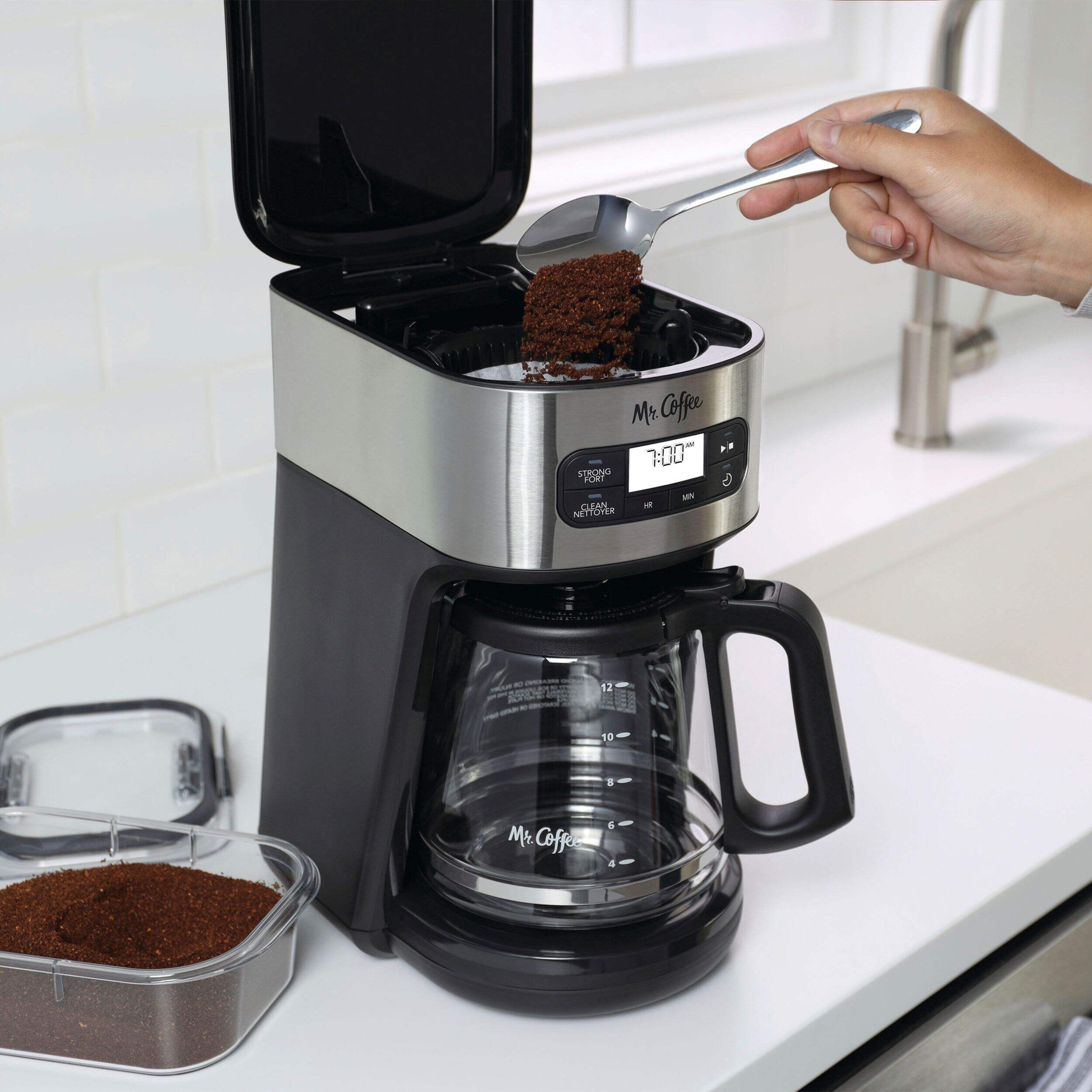 Mr. Coffee Programmable Coffee Maker w/ Glass Carafe, Automatic