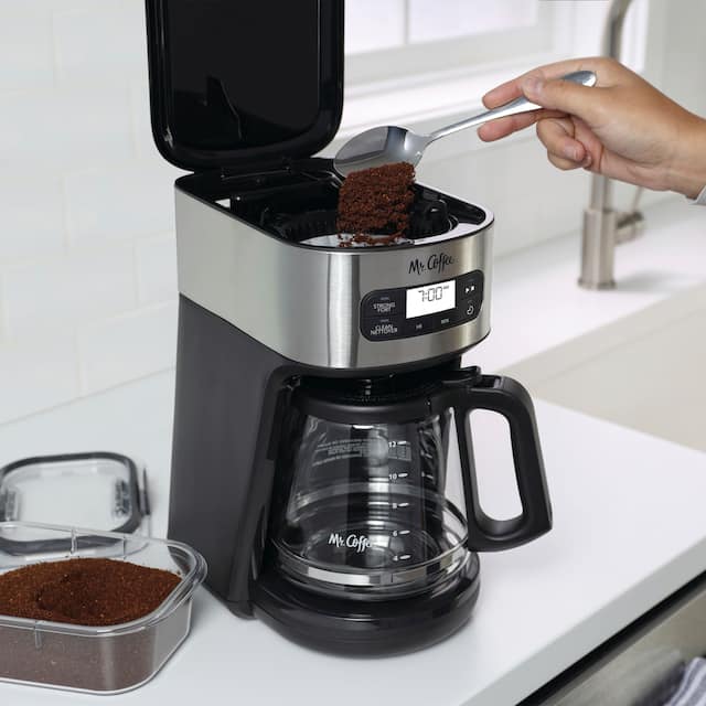 Mr. Coffee Programmable Coffee Maker w/ Glass Carafe, Automatic ...