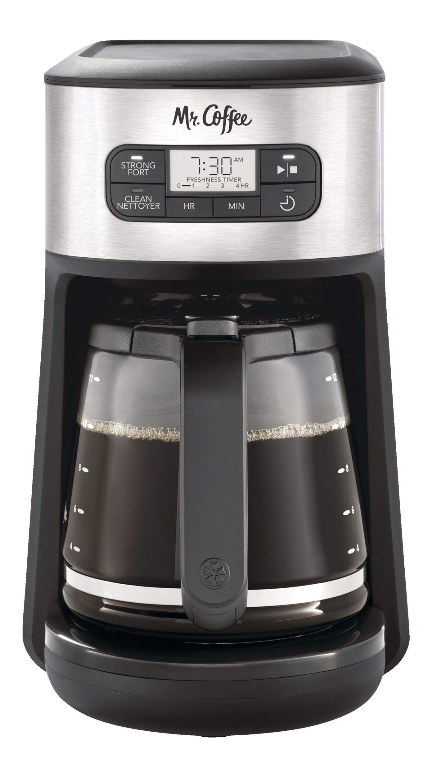 Mr. Coffee Programmable Coffee Maker w/ Glass Carafe, Automatic