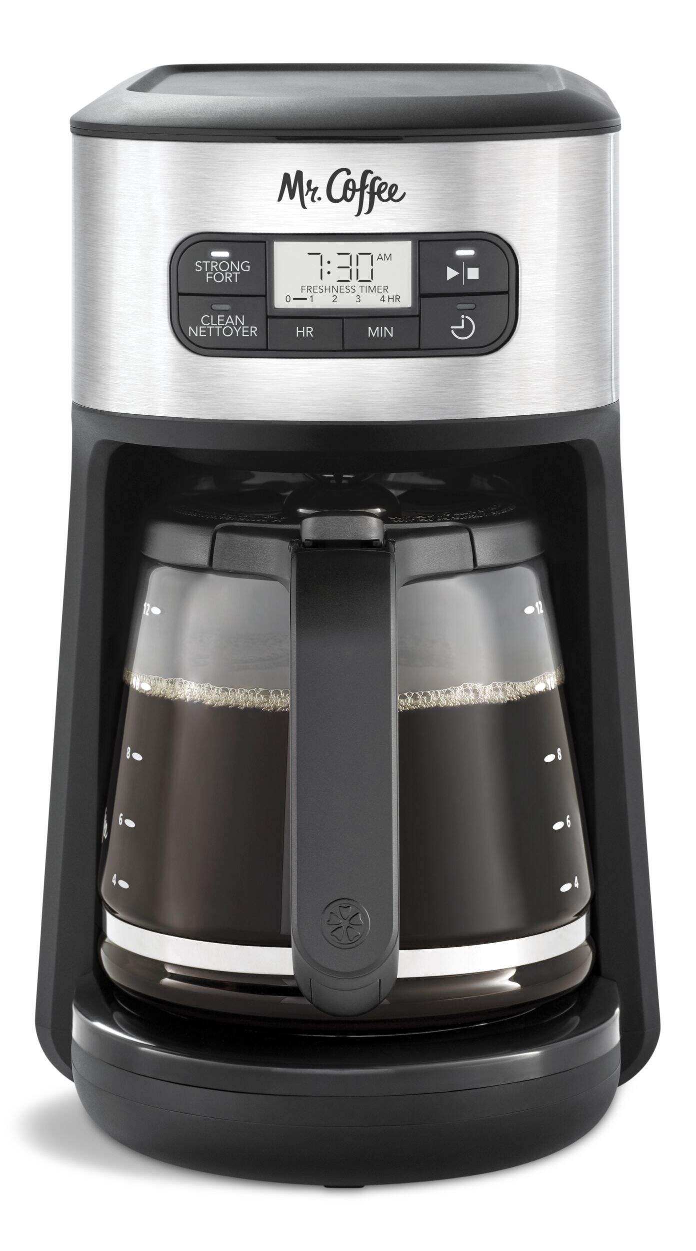 Mr. Coffee 5-cup Programmable Coffee Maker Stainless Steel Carafe Mr. Coffee Programmable Coffee Maker w/ Glass Carafe, Automatic