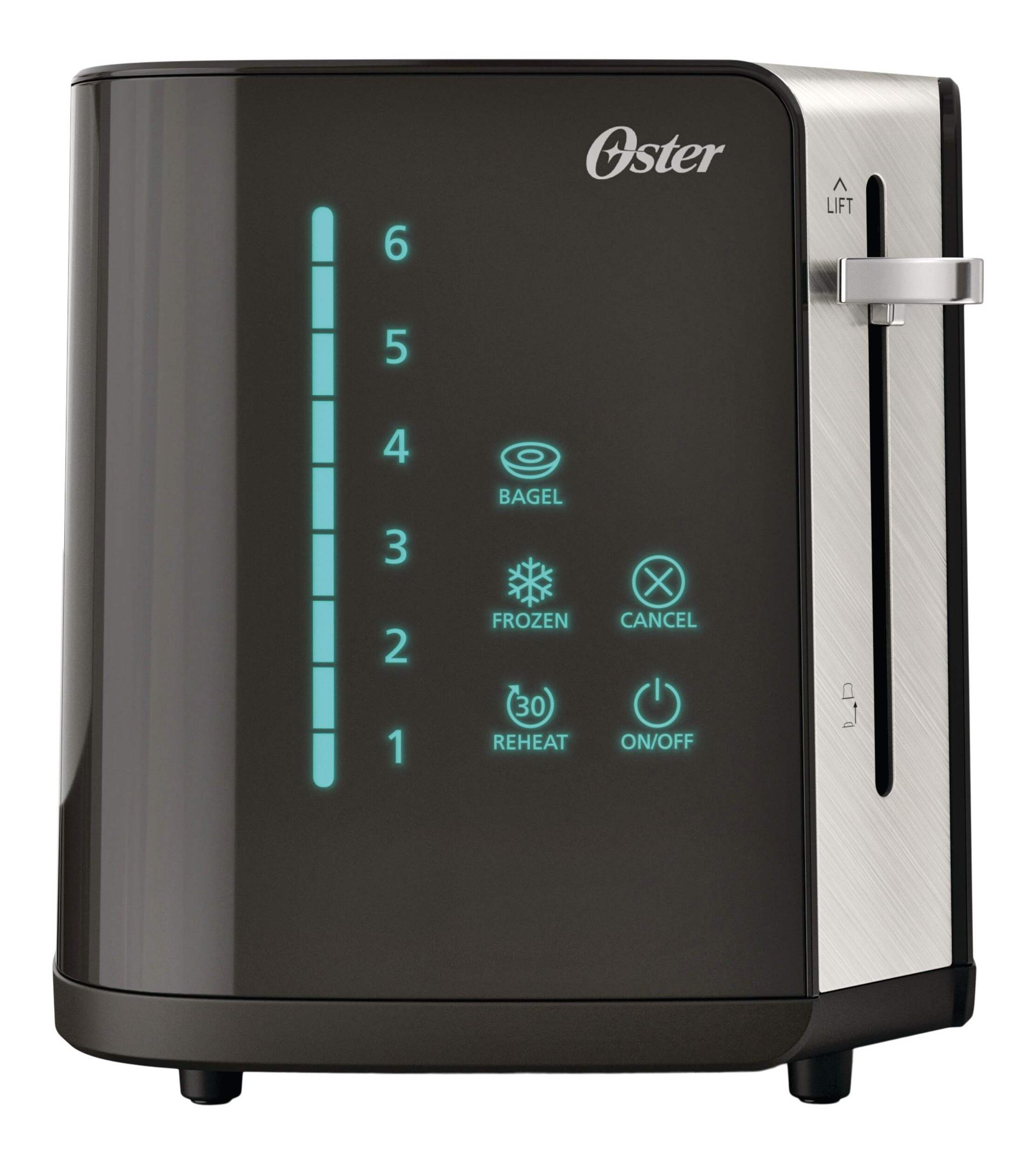 Oster 2-Slice Touchscreen Toaster Easy Touch Technology Front_Angled_Right