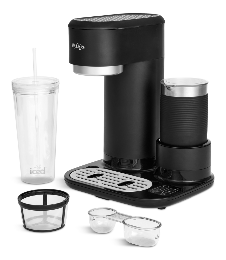 Mr. Coffee Hot Coffee, Iced Coffee & Latte Maker with Integrated