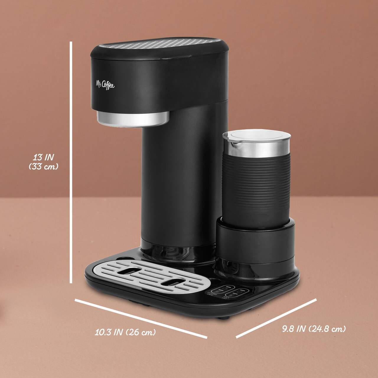 Mr. Coffee 4-in-1 Single-Serve Latte, Iced, and Hot Coffee Maker with Milk  Frother 1 ct