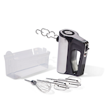 Vida by PADERNO Variable Speed Hand Mixer with Storage Case, Includes Attachments, Black Composite_or_Mixed