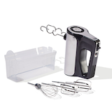 Vida by PADERNO Variable Speed Hand Mixer with Storage Case, Includes Attachments, Black Composite_or_Mixed