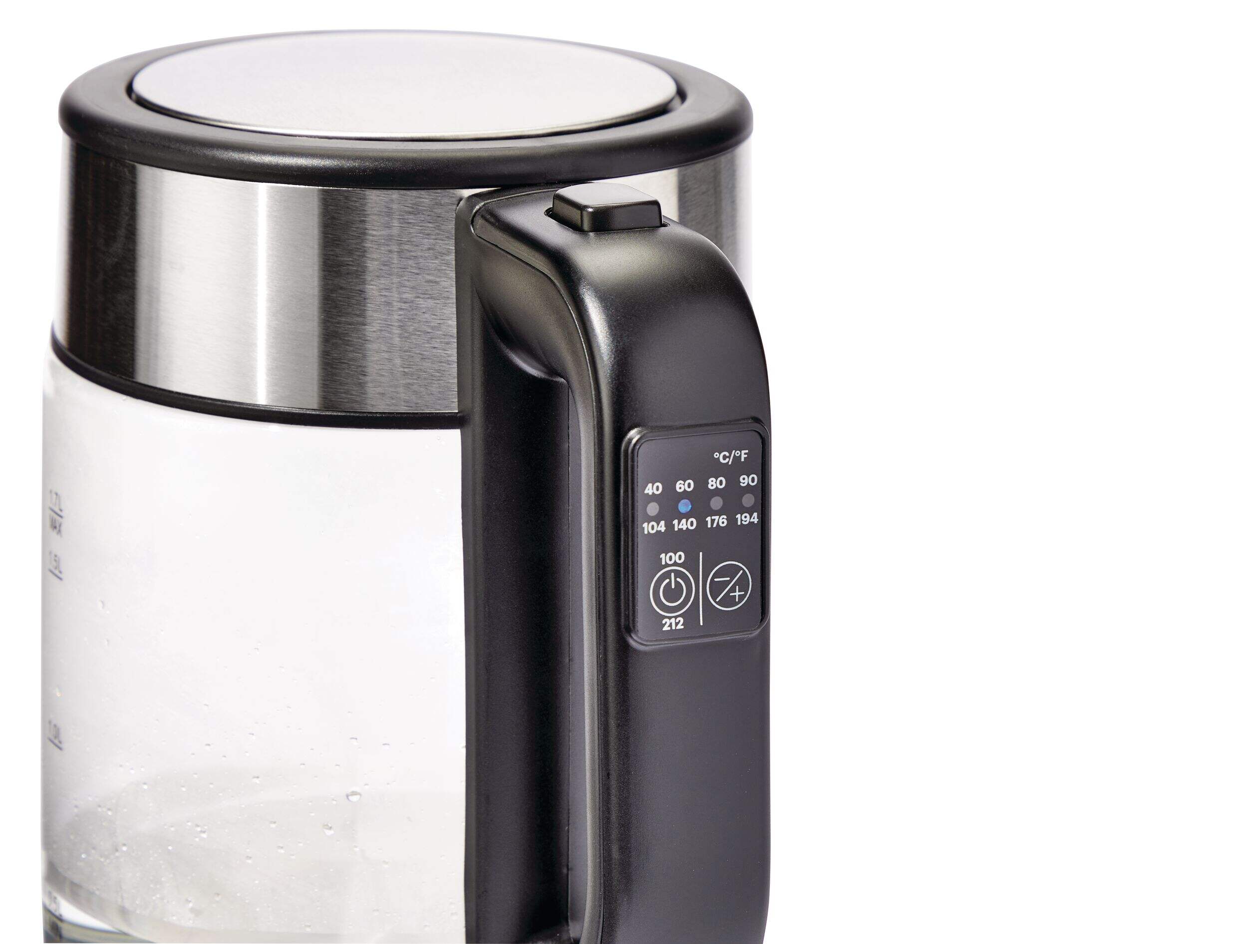 Vida by PADERNO Variable Temperature Glass Kettle, 1.7L Canadian Tire