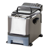 PADERNO Quick-Drain Deep Fryer with Dynamic Control Dial,  3.5-L Front_Angled_Left