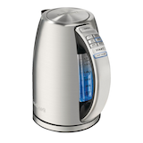 Cuisinart Cordless Electric Kettle w/ 7 Preset Temperatures, Stainless Steel, 1.7-L Back_Angled_Left