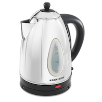 Black & Decker 1.7 L Stainless Steel Kettle Front_Angled_Left