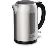 Sunbeam Designer Cordless Electric Kettle w/ Auto Shut Off, Stainless Steel, 1.7L Front_Three_Fourths_Angled_Left