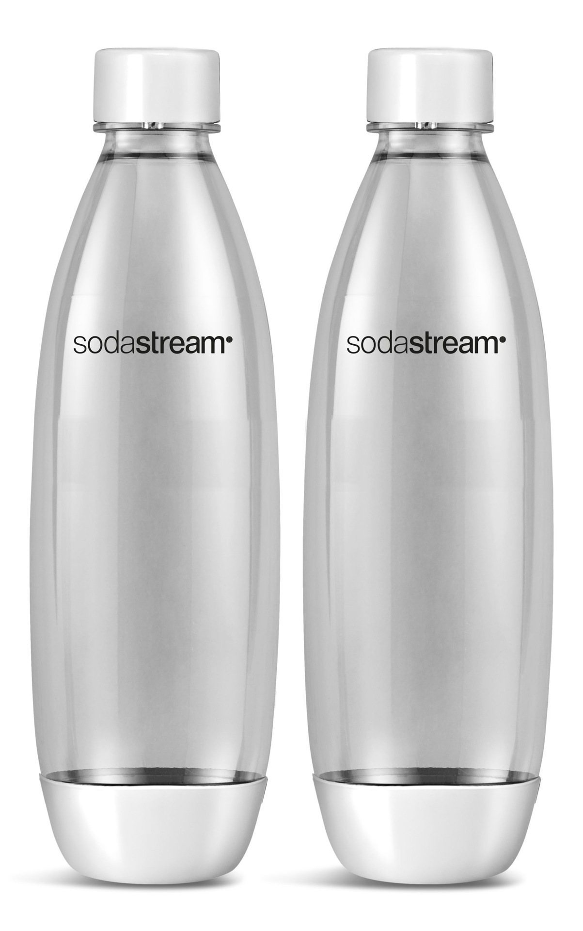 SodaStream Fuse Carbonating Bottles, BPAFree, White, 1L, 2pk