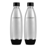 Bouteilles à gazéifier SodaStream Fuse, sans BPA, noir 1 L, paq. 2 Front_Flat