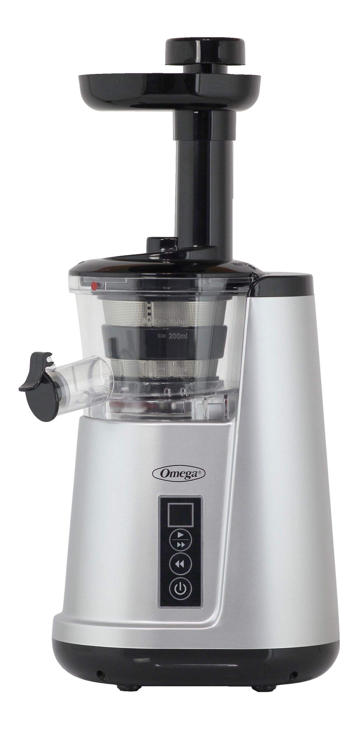 Omega Cold Press Vertical Masticating Slow Juicer Front_Three_Fourths_Angled_Left