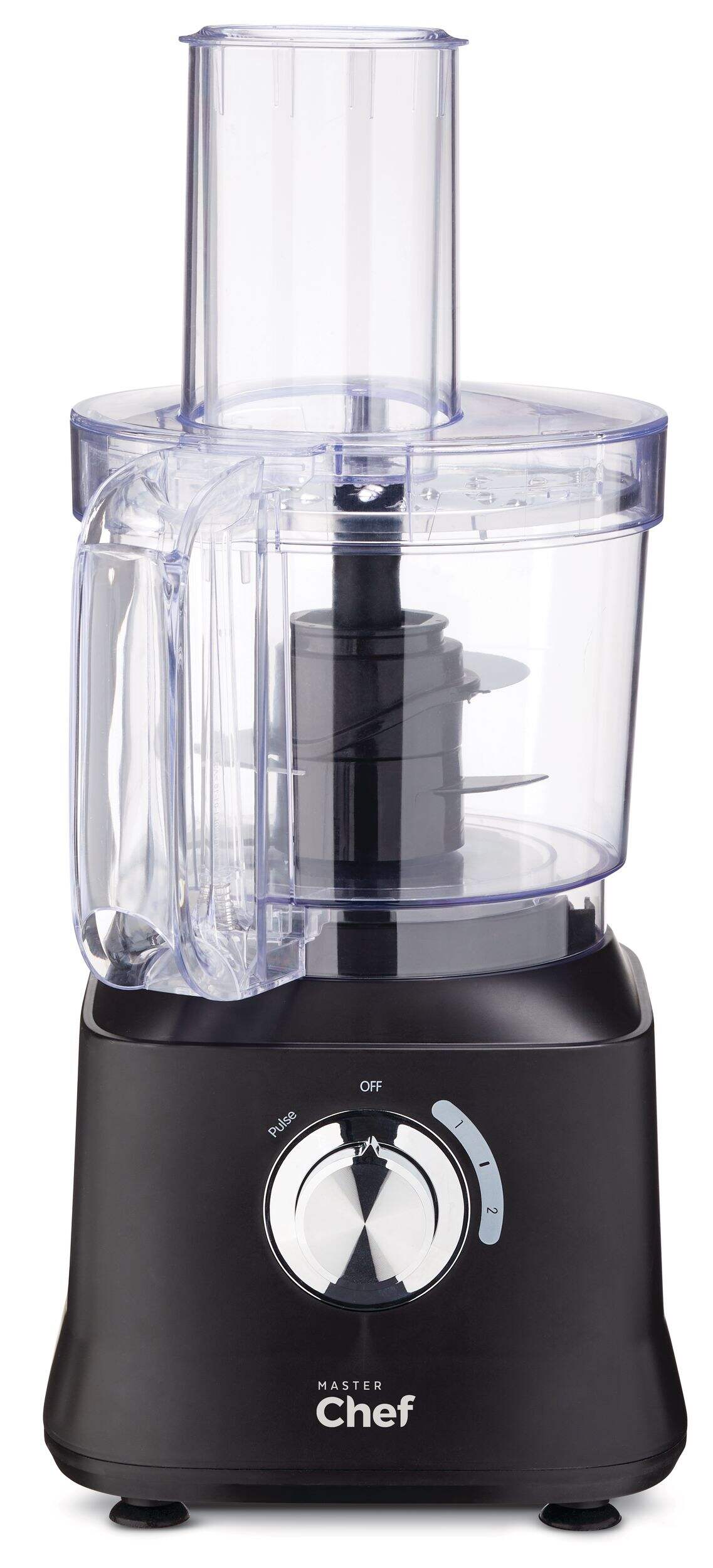 MASTER Chef 2-Speed Electric Food Processor with Pulse Function, Black Front_Flat