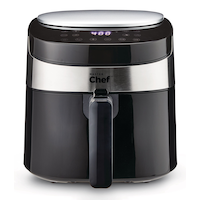 MASTER Chef Non-Stick Electric Air Fryer with Digital Display, 4-qt Front_Elevated