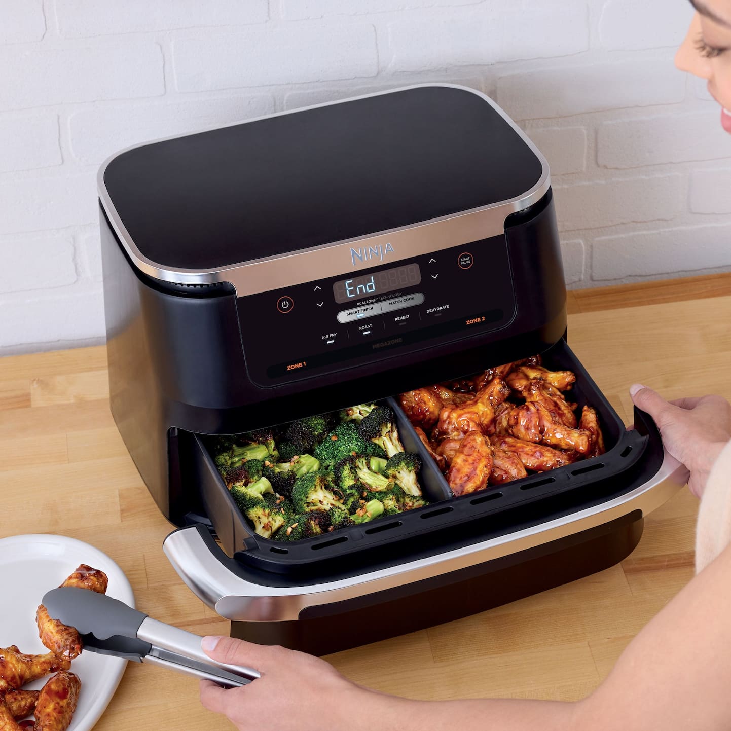 Ninja® Foodi® FlexBasket™ Air Fryer with 7qt MegaZone™ Air Fry Basket