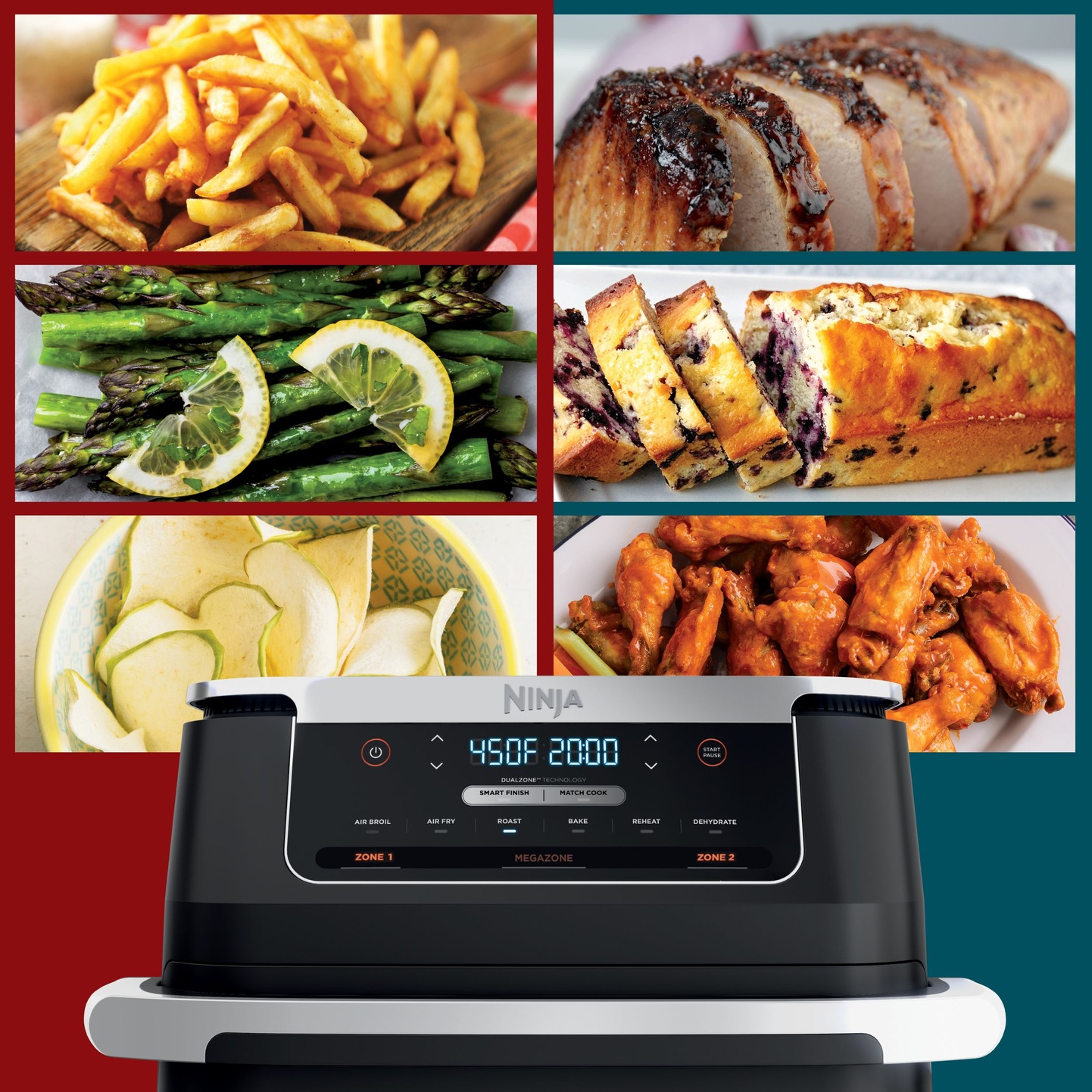Ninja® Foodi® FlexBasket™ Air Fryer with 7qt MegaZone™ Air Fry Basket