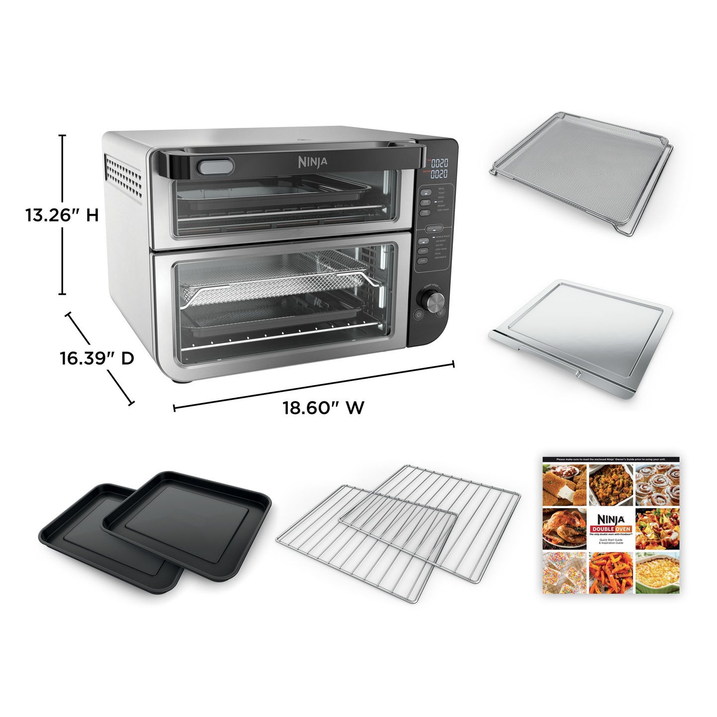 Ninja® Double Door 12in1 Countertop Electric Convection Oven & Air