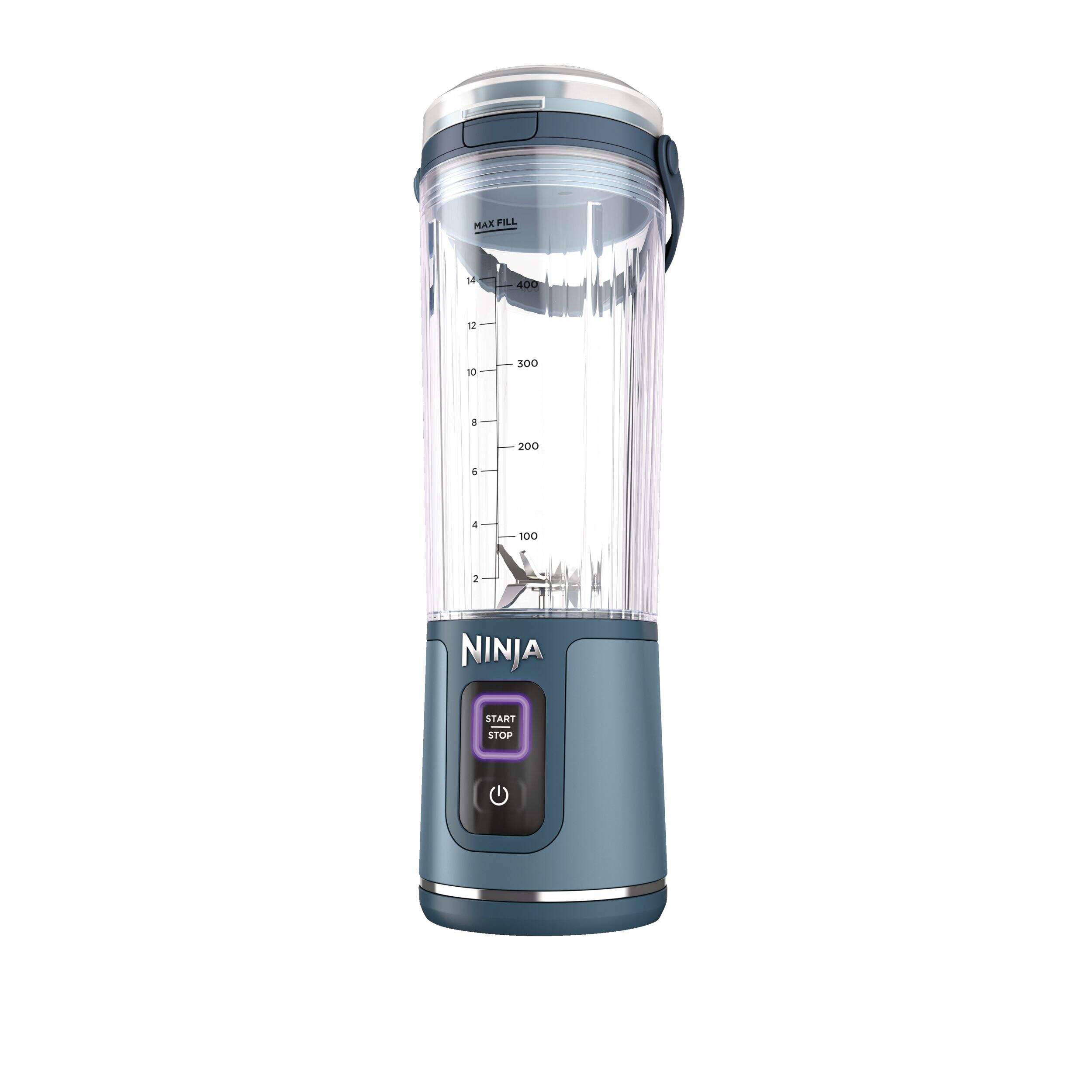 Ninja Blast™ Portable Cordless Personal Blender with Leak-Proof Lid, Blue Front_Three_Fourths_Angled_Left