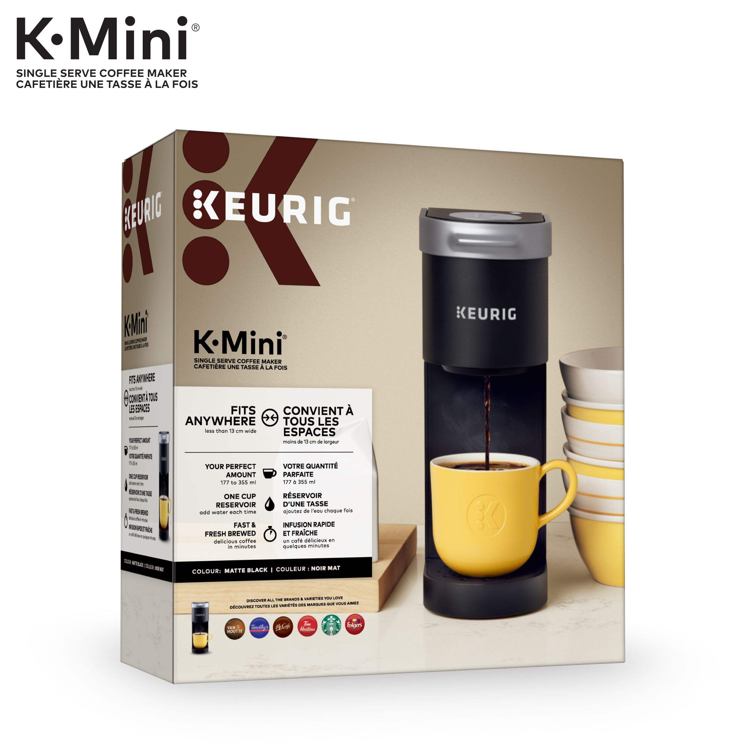 Keurig® KMini® Single Serve Coffee Maker, Travel Mug Friendly, Black