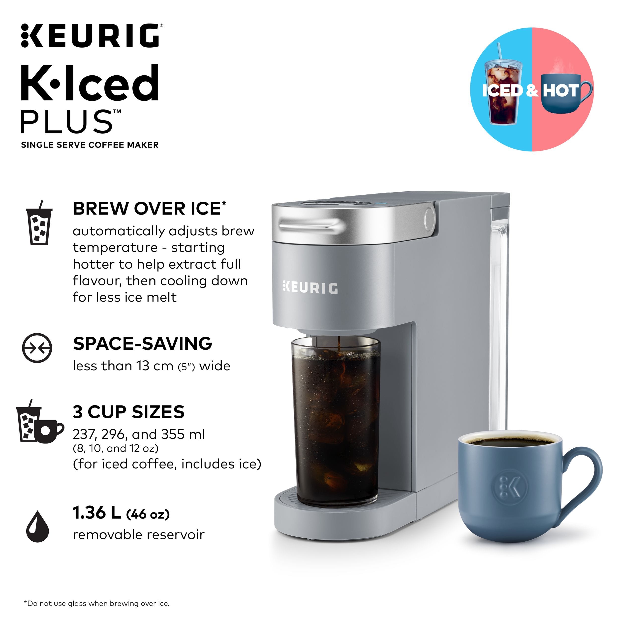 Hot and cold keurig coffee outlet maker