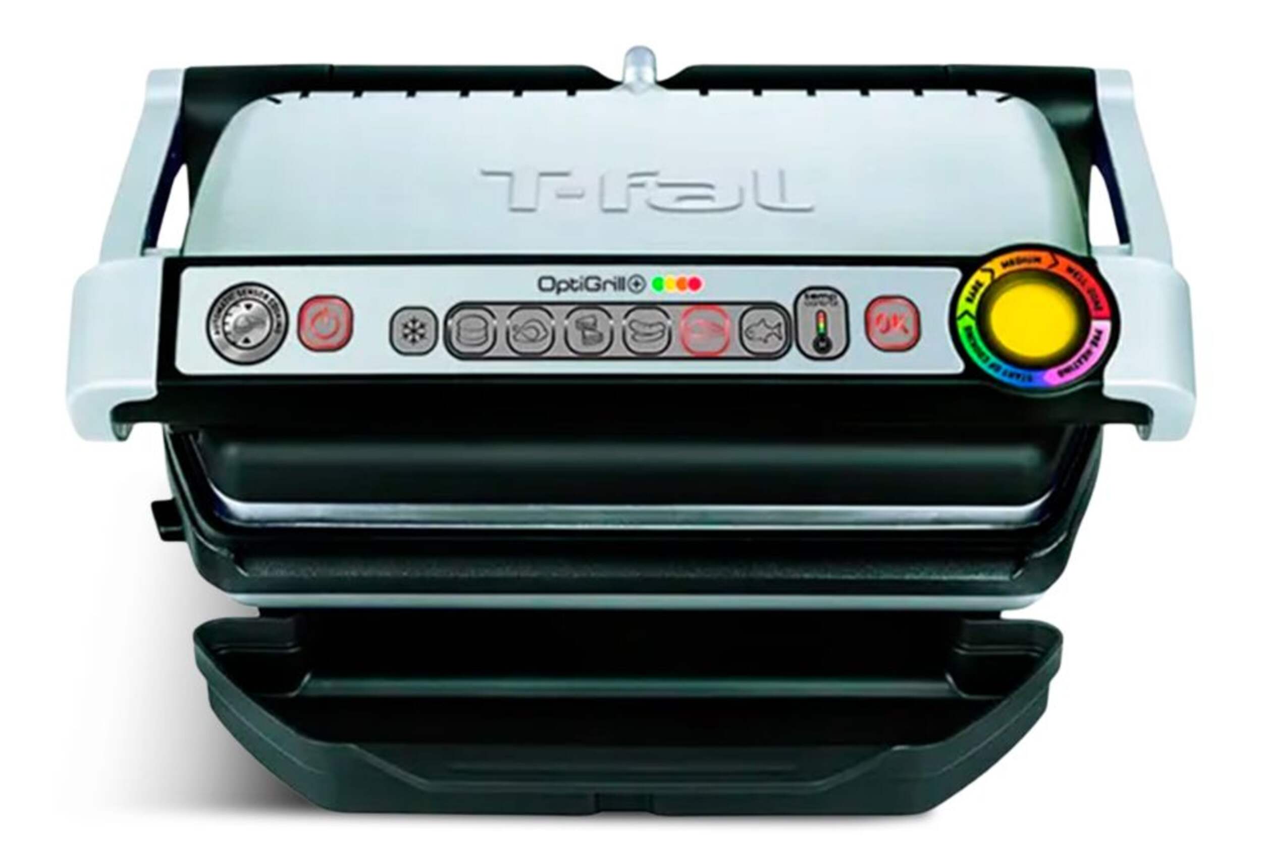 TFal OptiGrill Indoor Countertop Electric Smart Grill with 6 Cooking