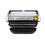 T-Fal OptiGrill Indoor Countertop Electric Smart Grill with 6 Cooking Programs, Automatic Sensor Cooking Front_Elevated