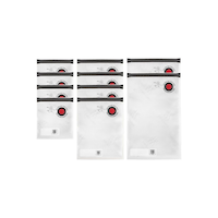 Sacs de rangement sous vide Fresh & Save de Zwilling avec fermeture à glissière facile, 10 pces Front_Flat