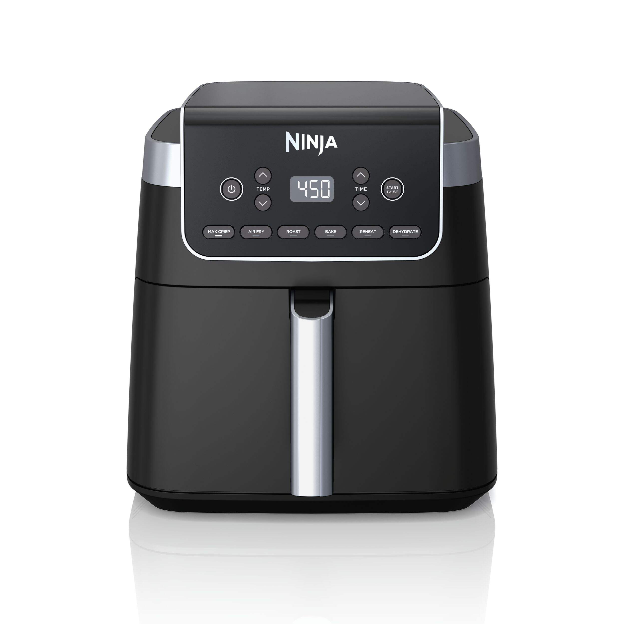 Ninja® Pro XL 6-in-1 Air Fryer with Non-Stick Basket & Recipe Book, 6.5-qt Front_Flat