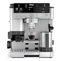 Ninja Luxe™ Café Premier Series, 3-in-1 Espresso, Coffee and Rapid Cold Brew Machine, Built-in Grinder, Stainless Steel Front_Flat
