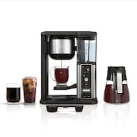 Ninja Speciality Iced/Hot Coffee Maker with Glass Carafe, Pod-Free, Black, 10-Cup Front_Flat