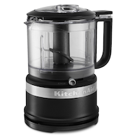 KitchenAid Compact Food Chopper with Dishwasher Safe Parts, Black