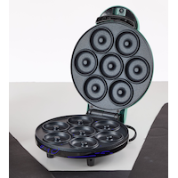 Dash Express Mini Compact Electric Donut Maker, Non-Stick Surface, Aqua