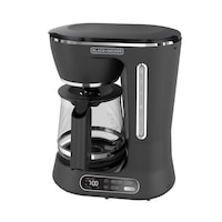 Black & Decker SplitBrew Programmable Coffee Maker with Glass Carafe & 4-Hour Keep Warm, Black, 12 Cups Front_Angled_Left