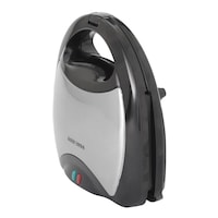 Black & Decker 4-in-1 Round Compact Waffle Maker with Interchangeable Plates & Indicator Lights Front_Angled_Left