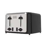Black & Decker Extra Wide Slots Toaster with 7 Settings, 4-Slices Front_Three_Fourths_Angled_Left