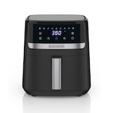 Black & Decker 8-in-1 Digital Air Fryer with Non-Stick Cooking Basket, 6-qt Front_Elevated