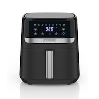 Black & Decker 8-in-1 Digital Air Fryer with Non-Stick Cooking Basket, 6-qt