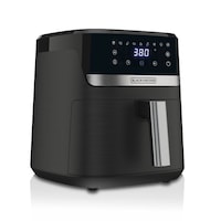 Black & Decker 8-in-1 Digital Air Fryer with Non-Stick Cooking Basket, 6-qt Front_Angled_Right