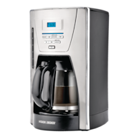 Black & Decker Kitchen Tools Coffee Maker w/ Glass Carafe, Stainless Steel, 12 Cups Front_Three_Fourths_Angled_Left