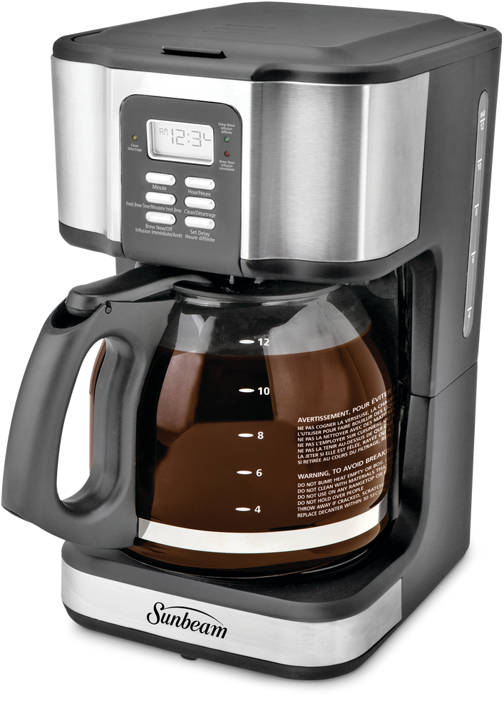 Sunbeam Designer Programmable Coffee Maker, Stainless Steel, 12 Cups