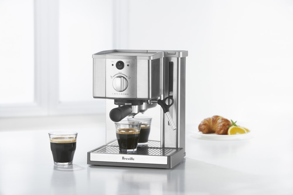 Breville Cafe Roma Espresso Maker/Machine, 15Bar Pump, Stainless Steel