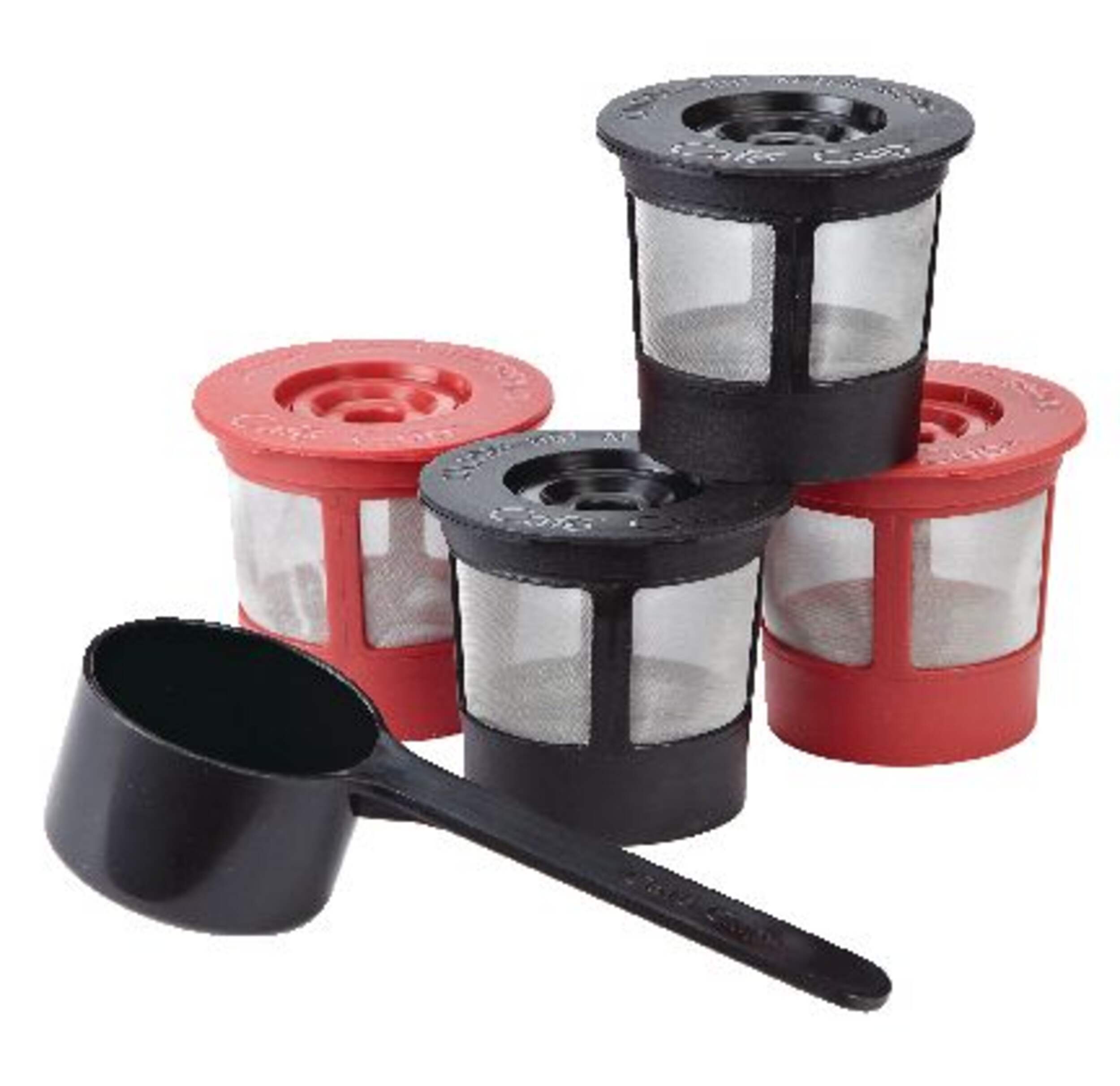 Cafe Cup Reusable Coffee Filters For Single Brew Coffee Makers, Dishwasher Safe, 4-pk Front_Flat