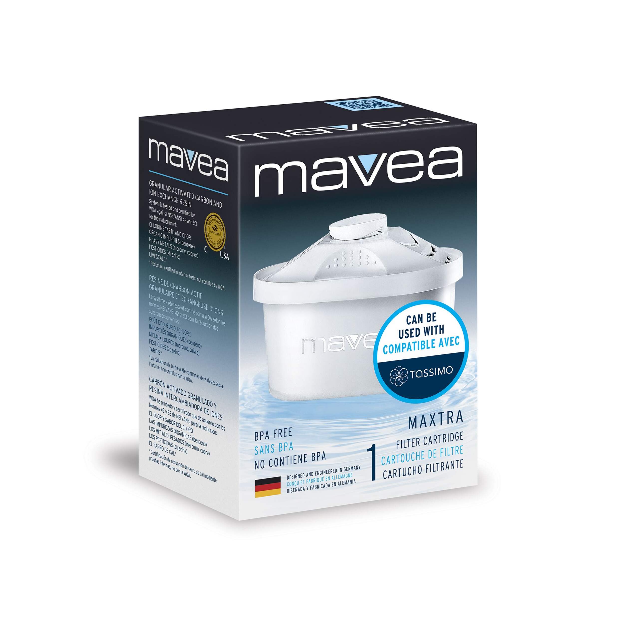 Mavea Maxtra Replacement Water Filter For Tassimo Coffee Makers Front_Angled_Right