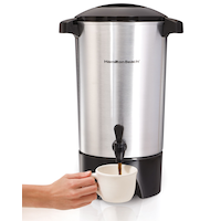 Percolateur Hamilton Beach avec distributeur à 2 voies, 15 à 45 tasses