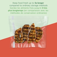 Rouleau pour appareil d'emballage sous vide thermoscelleur FoodSaver, 11 po x 16 pi, paq. 2 Front_Flat