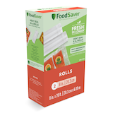 FoodSaver Heat-Seal Vacuum Sealer Roll, 8-in x 20-ft, 2-pk Front_Three_Fourths_Angled_Right