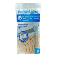 FoodSaver® Zipper Vacuum Seal Bags/Vacuum Sealer Bags, 950mL, 18-pk Front_Flat