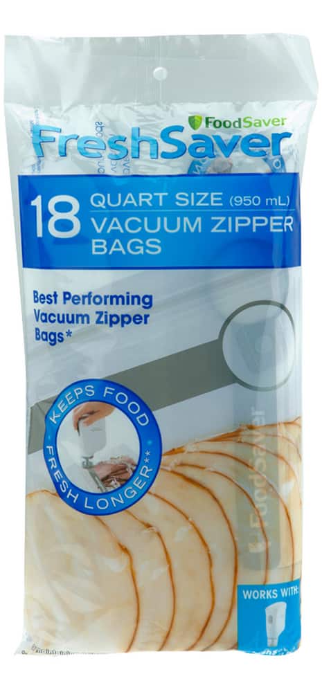 FoodSaver® Vacuum Zipper Quart Bags, 18 Count